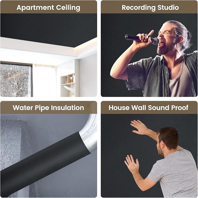 Kaqiluo 2 Pack High Density Self-Adhesive Sound Insulation Acoustic Closed Cell - Image 4