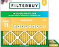 Filterbuy 30x30x1 Air Filter MERV 11 Superior Pet & Allergy Defense, by Filterbuy