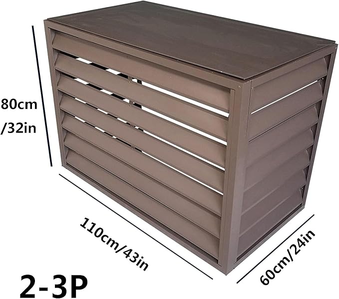 Freestanding Louvered Space Divider, outdoor garbage can enclosures, balcony - Image 2