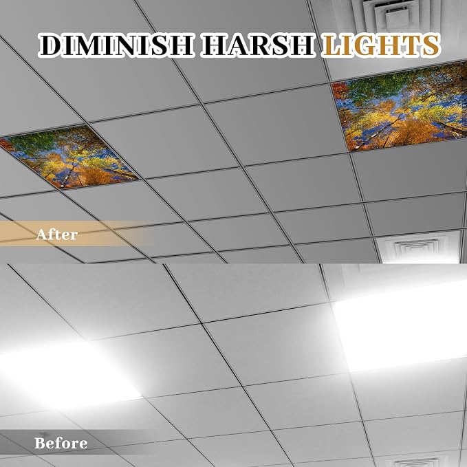 Baquler 2 Pcs 2 x 2 ft Fluorescent Light Covers - Image 3