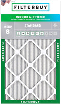 Filterbuy 14x25x2 Air Filter MERV 8 Essential Dust & Allergy Defense, by Filterbuy