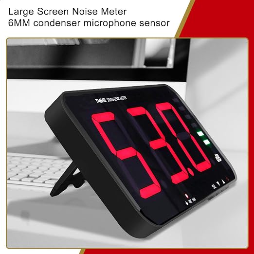 30dB-130dB Digital Sound Level Meter, 13in TA654B Wall Hanging Digital Decibel - Image 4