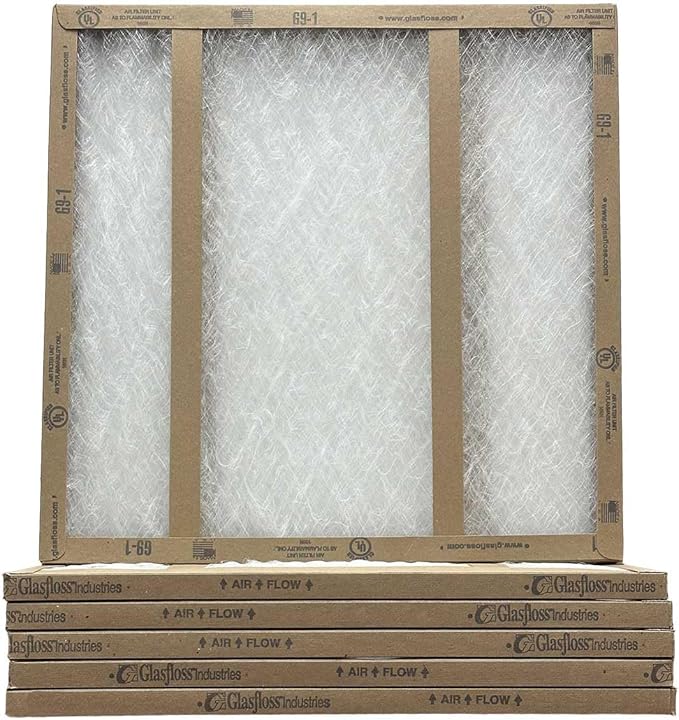 22x22x1 Fiberglass Air Filters, AC & Furnace, Glasfloss | Double-strut design by Glasfloss