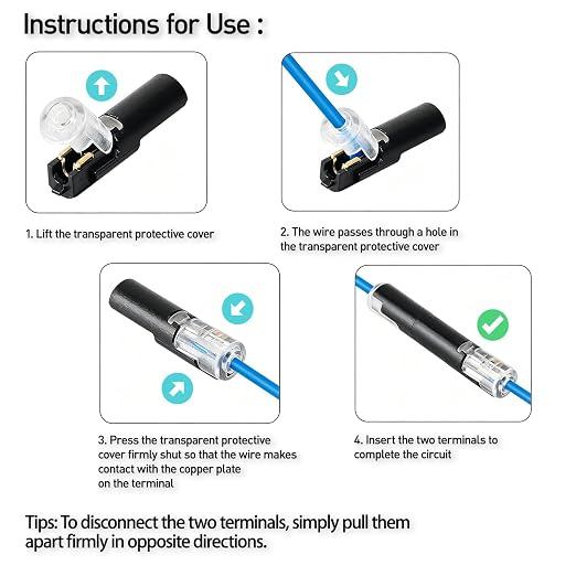 BOENFU Single Wire Plug in Connector, 30 Pack, 18-22 Gauge, - Image 3