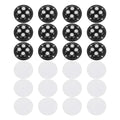 uxcell 12Pcs Mini Self Adhesive Caster Wheels, 1.85" x 0.55" 360° Rotation by uxcell