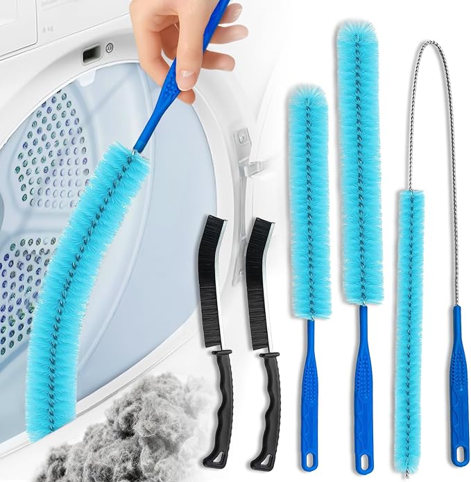 5 Pack Dryer Vent Cleaner Kit, Extra Long Flexible Brushes by Unknown