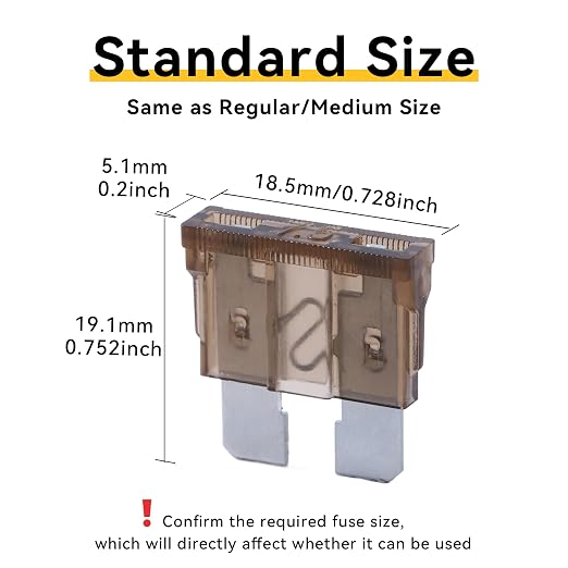 100 Pack Auto Fuses 7.5 AMP ATC/ATO Standard Regular Fuse Blade 7.5A Car Truck - Image 2