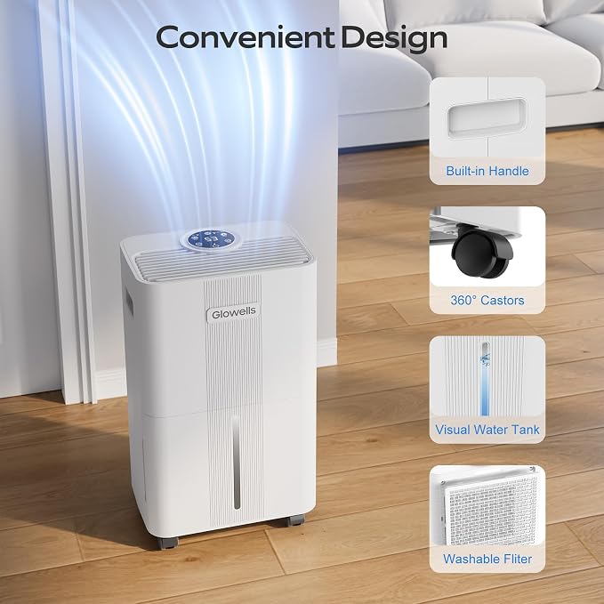 1500 Sq.Ft Dehumidifier for Basement - Image 6