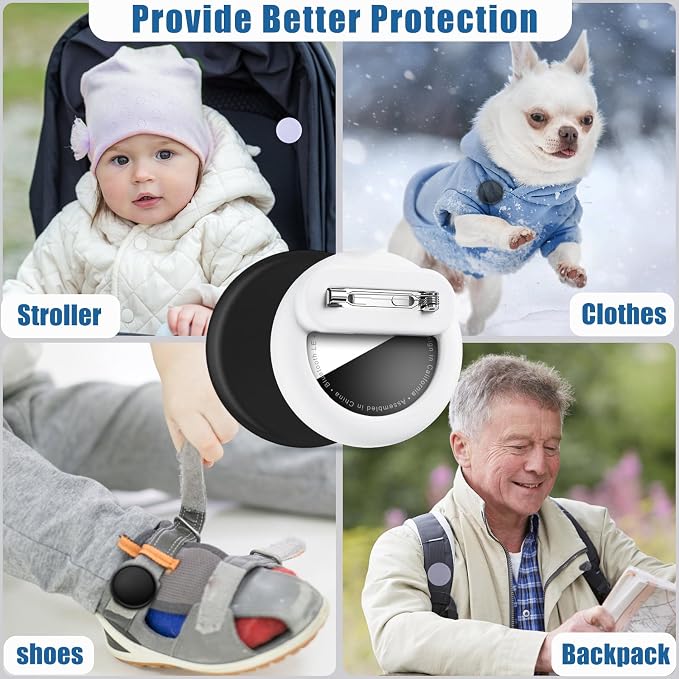 for AirTag Holder 8 Pack for Kids Hidden, Hidden Discreet Toddler Tracker - Image 4