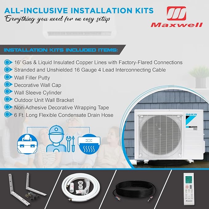 Daikin 12, 000 BTU 20 SEER2 Oterra R32 Series Ductless Mini-Split Air - Image 4
