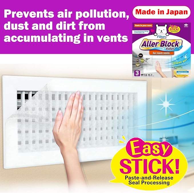 Aller Block Filter for Room Vent – Anti-Allergenic, Captures Dust & Pollen - Image 3