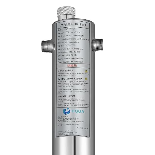 HQUA-TWS-121 120V 55W 12GPM 1“ MNPT Inlet/Outlet, Whole House Ultraviolet Water - Image 9