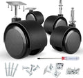 2 inch Caster Wheels 5/16 inch Valve stem and Rotating top Plate Installation by Apllamo