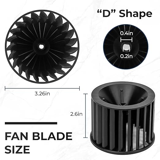 【Upgraded】 S97009796 Bathroom Replacement Fan Motor Blower Assembly Compatible - Image 6