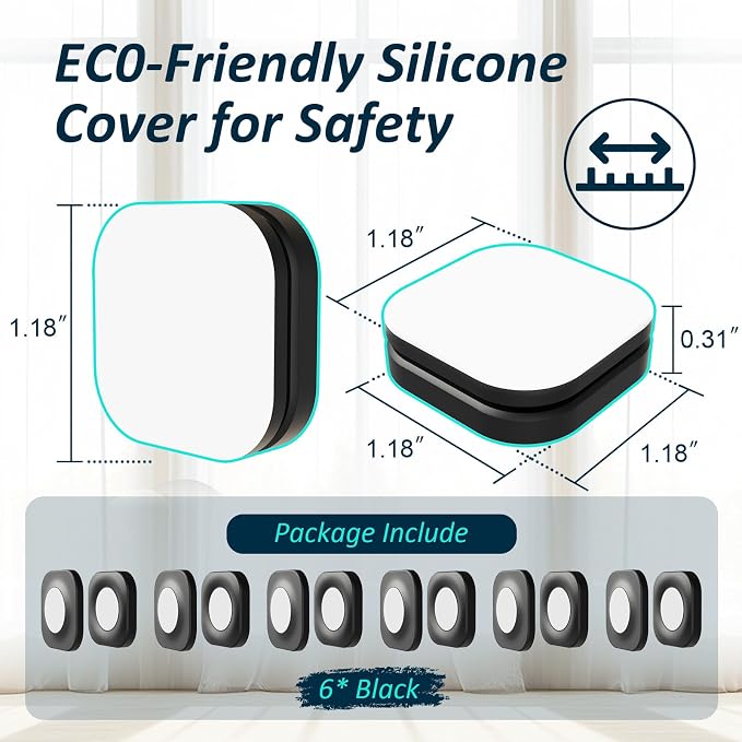 Magnetic Remote Control Holder Wall Mount Self-Adhesive, 6 Pack Upgraded - Image 5