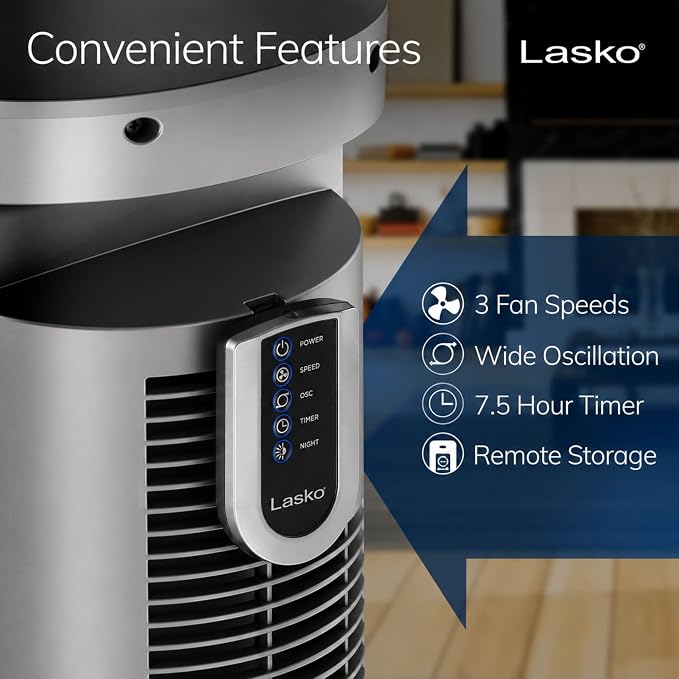 Lasko Oscillating Tower Fan - Image 4