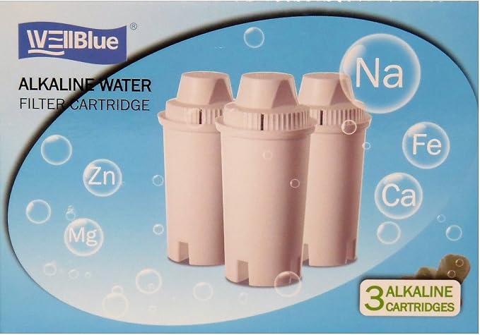 3 Pack Drop In Brita Style Alkaline Water Filter Replacement 7 Stage Mineral by EHM