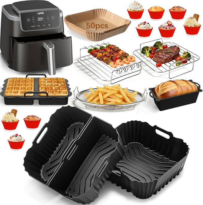 Air Fryer Accessories for Cosori TurboBlaze 6 Qt | 5.8 QT | 6.5 Qt, Ninja AF141 by SVNWZGM