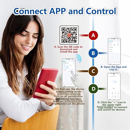 Air Quality Monitor Indoor, 16 in 1 Smart Air Quality Monitor 6" Indoor Air - Image 7