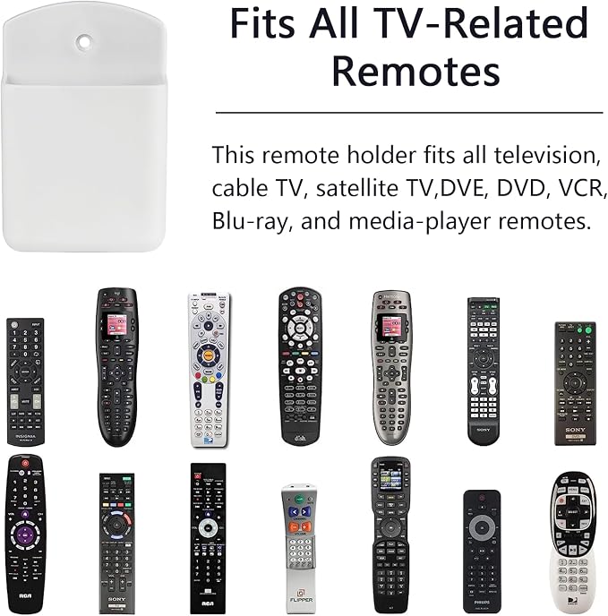 4 Pcs Remote Control Holde Wall Mount, TV Controller Holder, Self Adhesive - Image 2