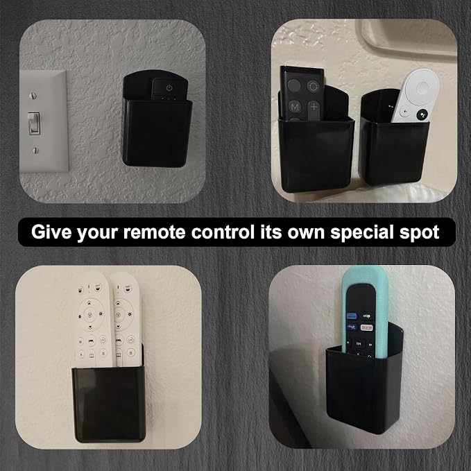 4Pcs Remote Holder Wall Mount, Remote Control Holder - Image 6