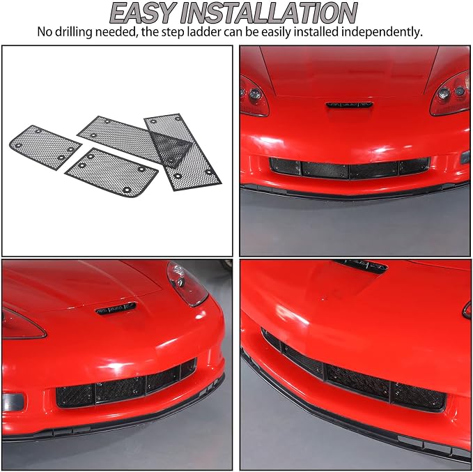 Lcojicep 4PCS Front Grill Mesh Grille Guard Compatible - Image 7