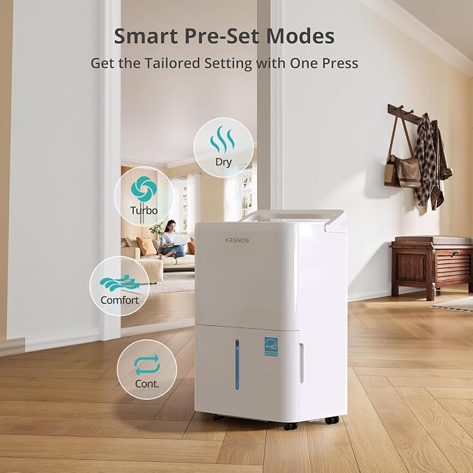 Kesnos 2, 500 Sq. Ft. Energy Star 2025 Dehumidifier - Image 6