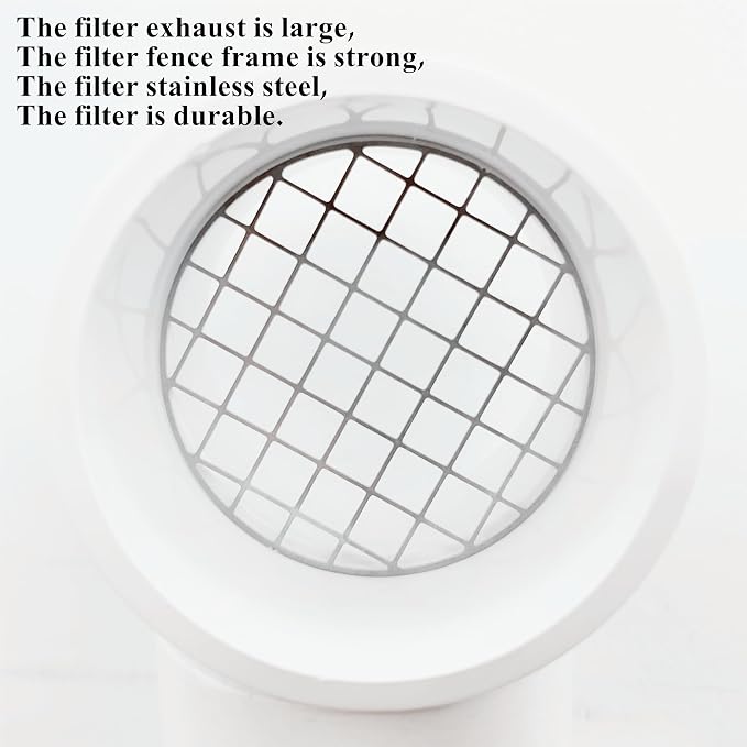 6" PVC Vent Cap with Stainless Steel Screen, 0°Vent Termination Cap - Image 5