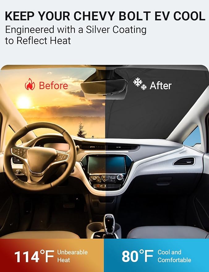 Proadsy 2026 Upgrade Front Windshield Sun Shade Foldable Sunshade Protector - Image 3