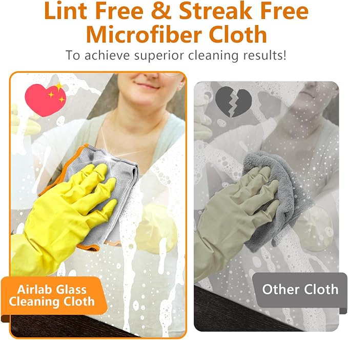 Airlab Glass Polishing Cloth Streak Free Miracle Cleaning Cloth Lint Free - Image 5
