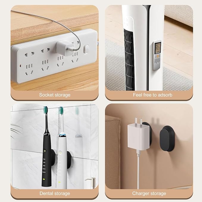Magnetic Remote Control Holder Wall Mount, 4 Pack Silicone Remote Control - Image 7