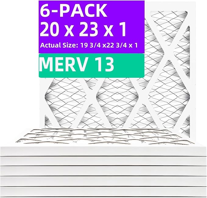 20x23x1 MERV 13 Pleated Air Filter MPR 1900 & FPR 10, Furnace Air Filters by Qingzhug