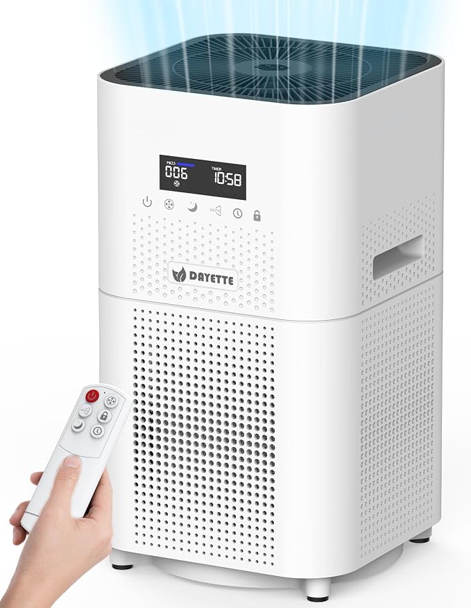 Dayette Air Purifiers for Home Large Room up to 3000 Sq Ft, CARD Upgrade to 500 by Dayette