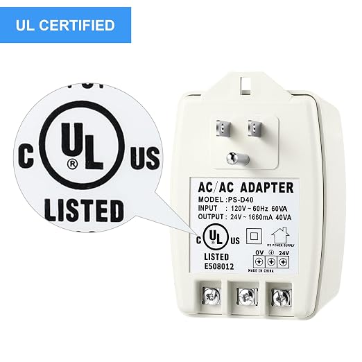 Hotop 24 Volt Transformer 40 VA AC Transformer Plug in - Image 4