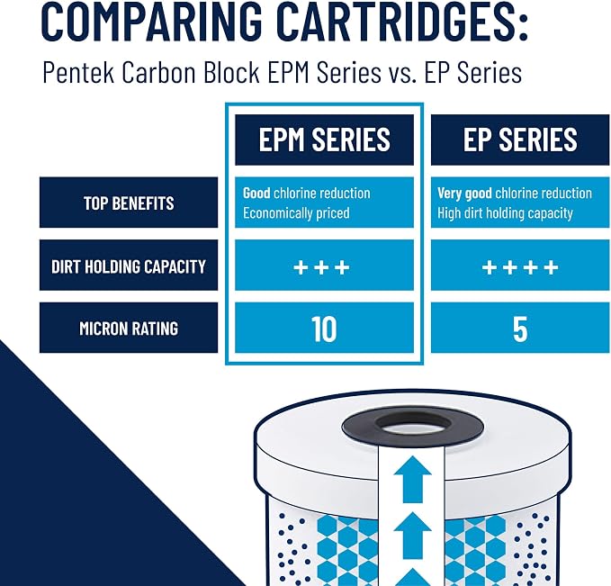 Pentair Pentek EPM-BB Big Blue Carbon Water Filter, Whole House Modified - Image 5
