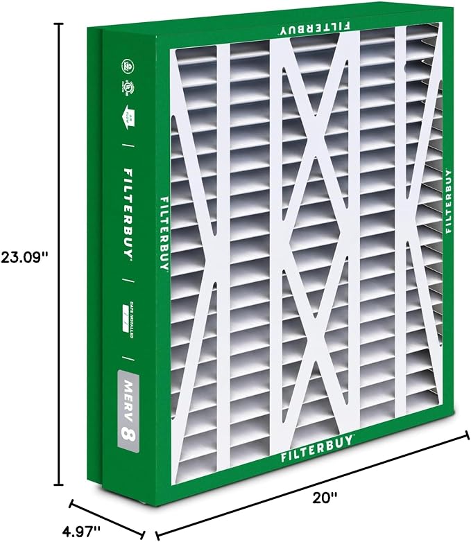 Filterbuy 21x23.5x5 Air Filter MERV 8 Essential Dust & Allergy Defense - Image 10