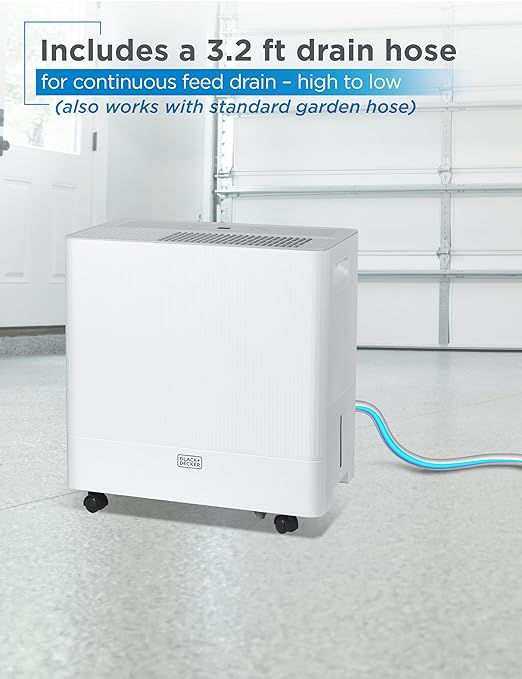 BLACK+DECKER Portable Dehumidifier, Extracts 22.27-Pint Per 24-Hours, - Image 6