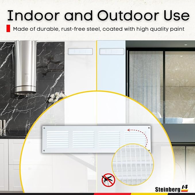 Steinberg14 White Vent Cover 14x2 - Image 6