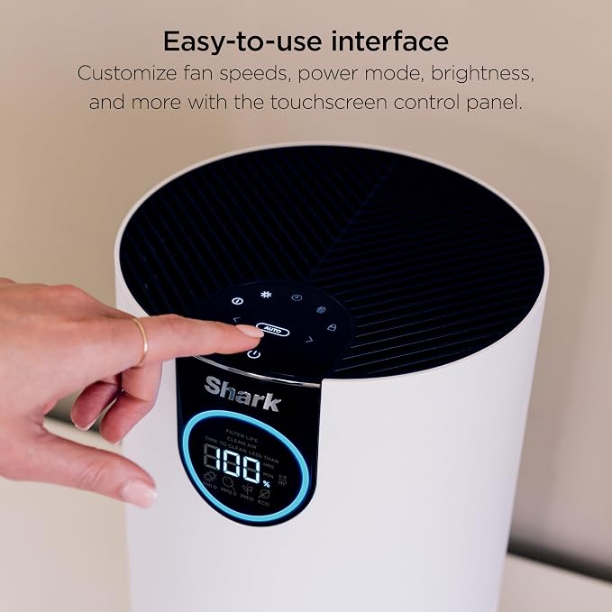 Shark Air Purifier for Home, Clean Sense, for Bedroom, Home Office, - Image 8