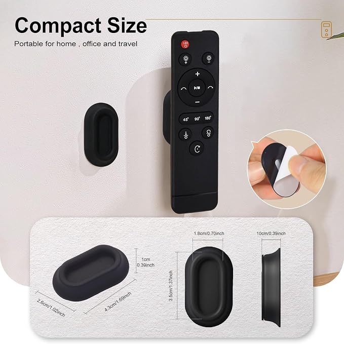 Magnetic Remote Control Holder Wall Mount, 4 Pack Silicone Remote Control - Image 2
