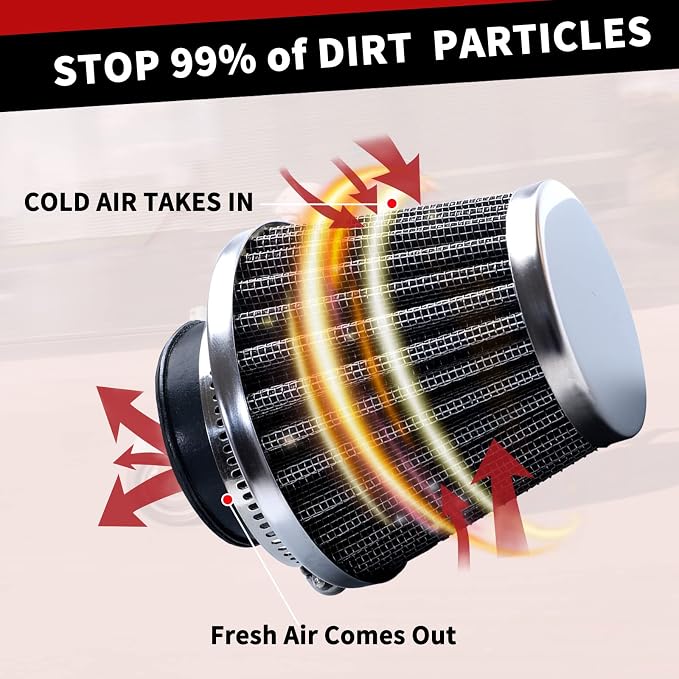 35mm Air Filter: Motorcycle Air Breather Filter - Image 2
