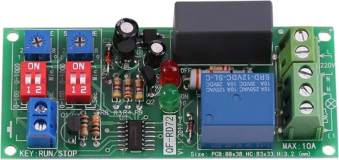 Timer Switch Module with Wide Time Range, Adjustable Run and Stop Time - Image 5