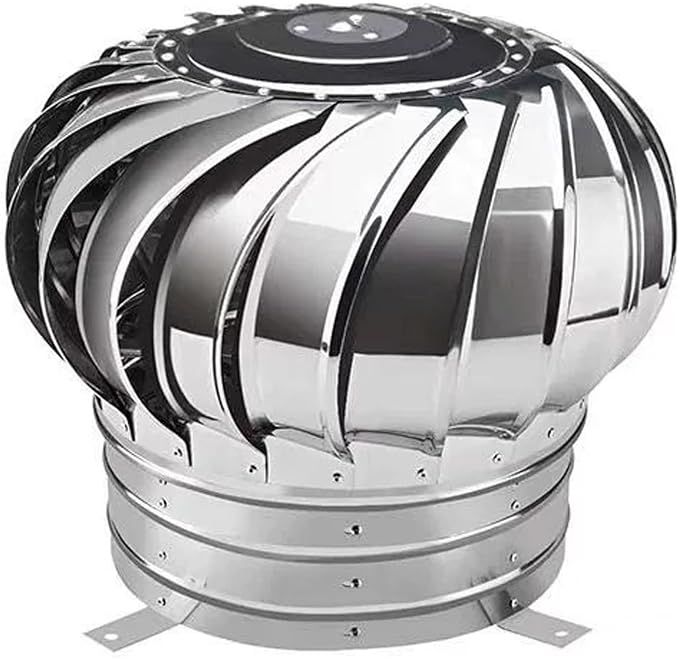 Non-Powered Attic Rainproof Air Outlet, Leakproof Chimney Ventilation Cover by Unknown