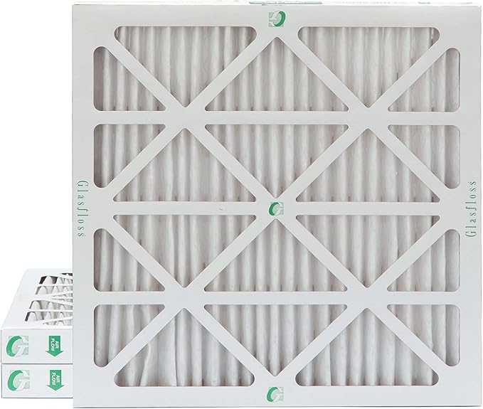 Glasfloss 20x20x2 MERV 13 AC & Furnace 2" Depth Air Filters. Box of 3. Actual by Glasfloss