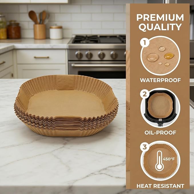 450 PCS Air Fryer Liners Disposable, Parchment Paper - Image 3