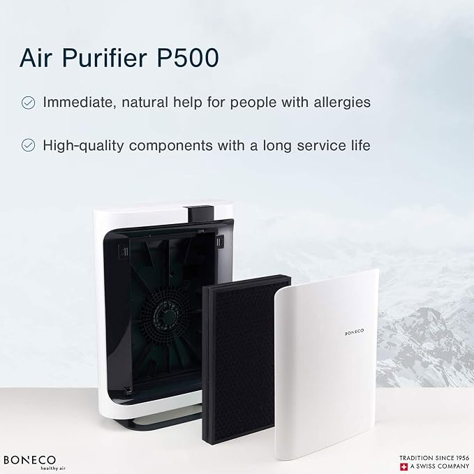 BONECO Air Purifier with HEPA, Remote Control, Fast Air Purification, and - Image 5