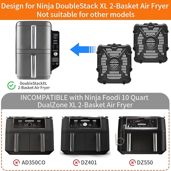 Air Fryer Replacement Parts for Ninja SL401 SL451 Double Stack XL 2-Basket Air - Image 3