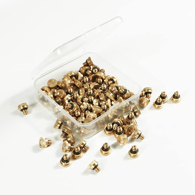 KUWAN 0.016" Orifice Thread UNC 10/24 Brass Misting Nozzles Low Pressure - Image 4