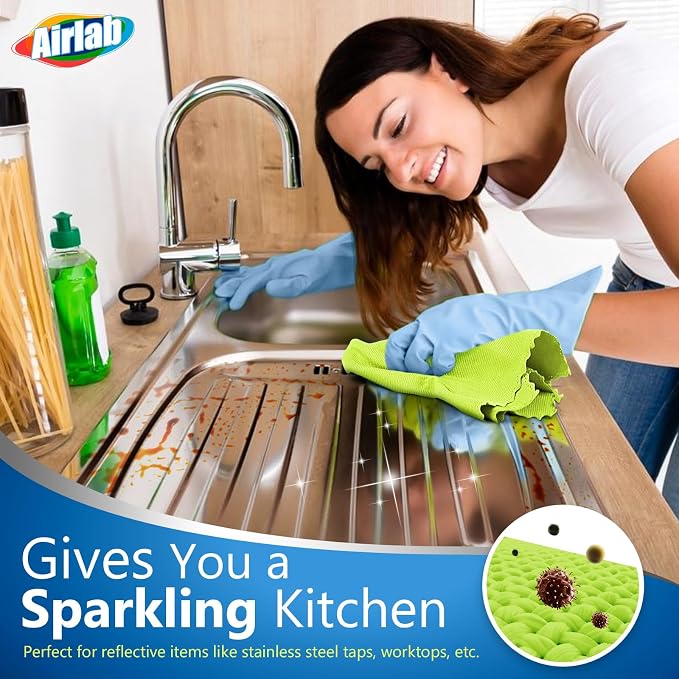 Airlab Glass Polishing Cloth Streak Free Miracle Cleaning Cloth Lint Free - Image 4