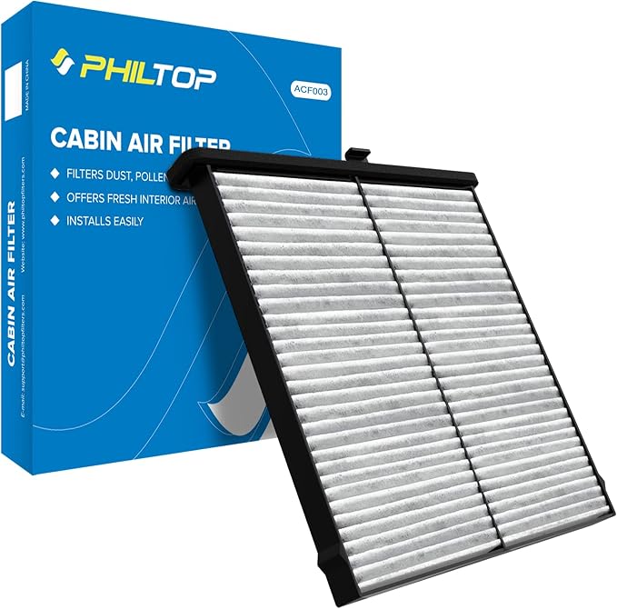 PHILTOP HEPA Cabin Air Filter w/Activated Carbon, Compatible by PHILTOP